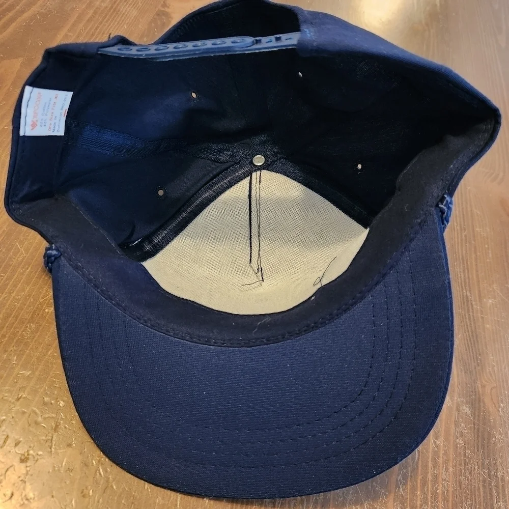 Vtg Roth Steel Corp Hat Home Of Super Shred Navy Blue Snapback Hat Cap NWOT OSFA